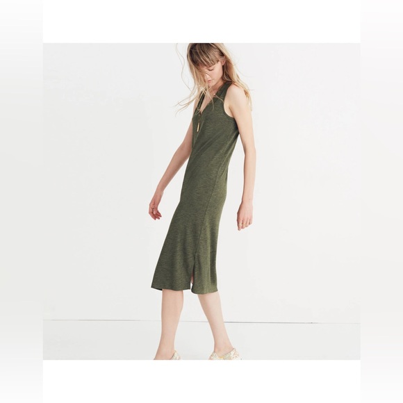 Madewell V-Neck Jersey Tank Dress - Picture 2 of 8